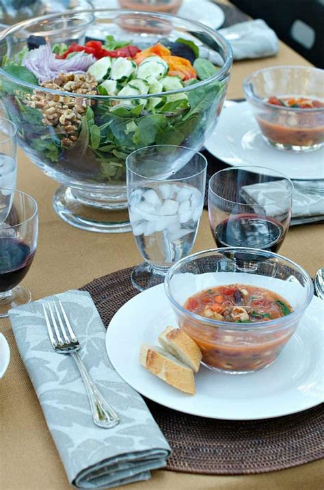 Entertaining made easy with the complete dinner party menus. Fall Dinner Party Minestrone Soup Recipe - Reluctant ...