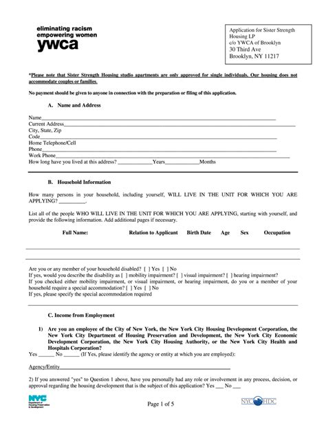Ywca Application Form Fill Out And Sign Printable PDF Template AirSlate SignNow