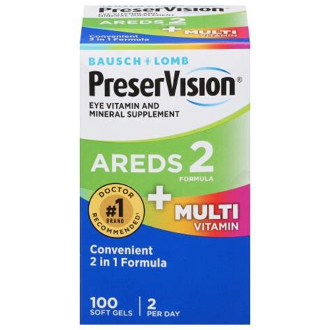 PreserVision Areds Multi Vitamin Eye Vitamin Mineral Supplement Soft Gels Ct King