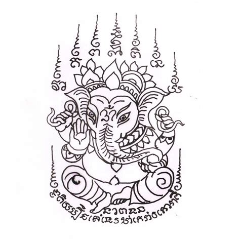 A Sak Yant Is A Form Of Tattoo That Is Very Popular In Thailand