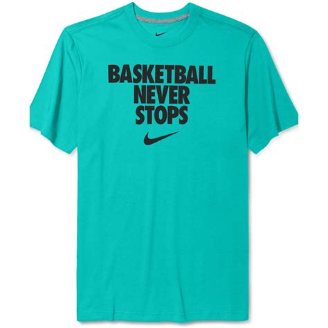Nike Never Stops Basketball Tshirt In Blue For Men Lyst