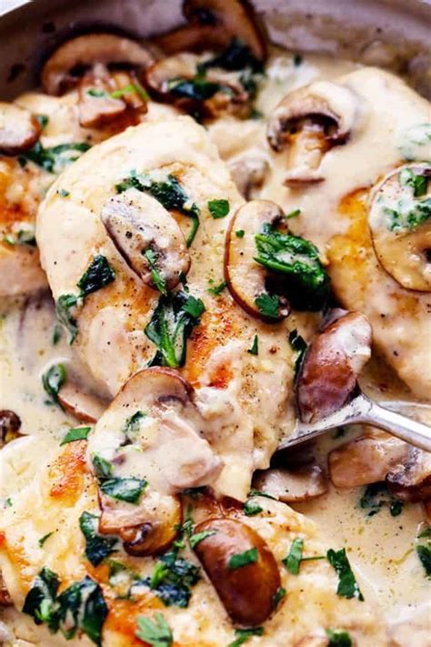 Creamy Parmesan Garlic Mushroom Chicken The Recipe Critic