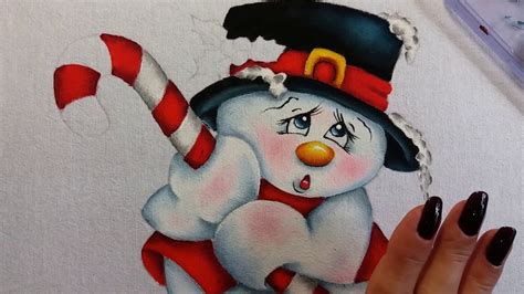Pintura De Natal Boneco De Neve Parte 4 YouTube