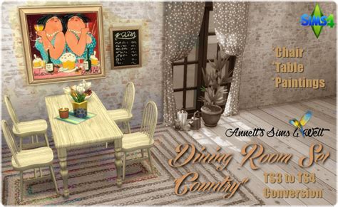 Annett S Sims 4 Welt Ts3 To Ts4 Conversion Dining Room Set Country Vrogue