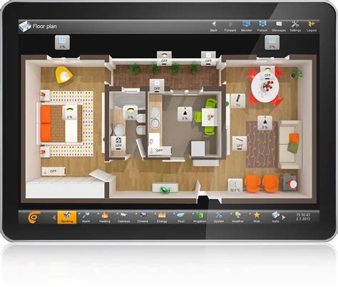 ComfortClick Floor Layout | Floor layout, Software design, Home automation