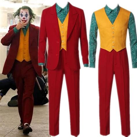 2019 Movie Joker Joaquin Phoenix Arthur Fleck Cosplay Costume Suits