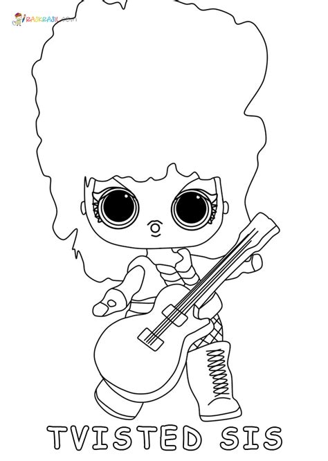 Lol Dolls Coloring Pages Glitter
