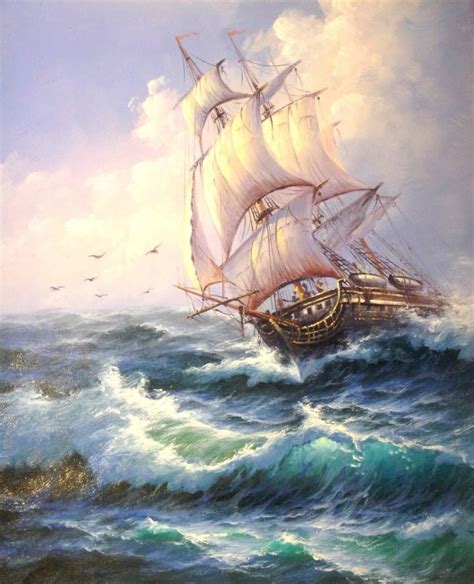 Новости Ship Paintings Sailboat Painting Ship Art