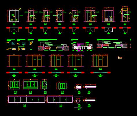 Detalle De Vanos En AutoCAD Librería CAD