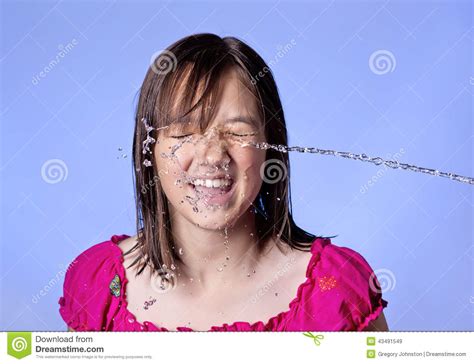 girl squirted with water stock image image of girl 43491549