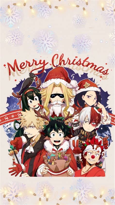My Hero Academia Christmas Background ️💙 ️ Anime Christmas New Year