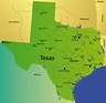High Detailed Texas Map