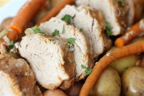 Get out 1 to 1 1⁄2 pounds (0.45 to take the pan out of the oven and swirl vegetable oil in the bottom. Slow Cooker Pork Tenderloin With Root Vegetables ...