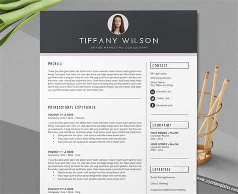 As such, it's critical that your teaching cv makes a powerful impact and makes you stand out among the competition. Modern CV Template Word, Curriculum Vitae, Professional CV ...