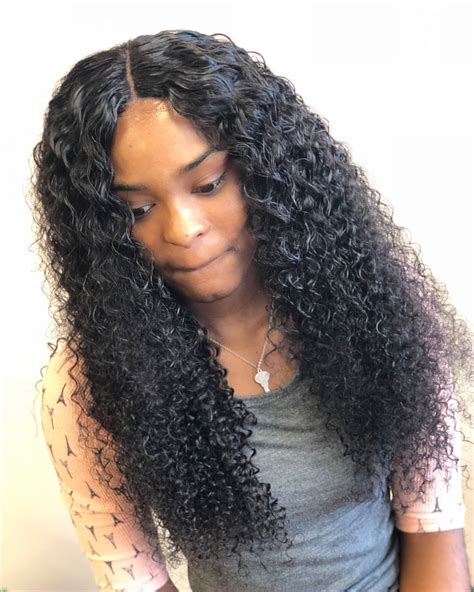 Middle Part Sew In Hairstyles 3820 Hairstyles Curly Weave Hair 2019 The