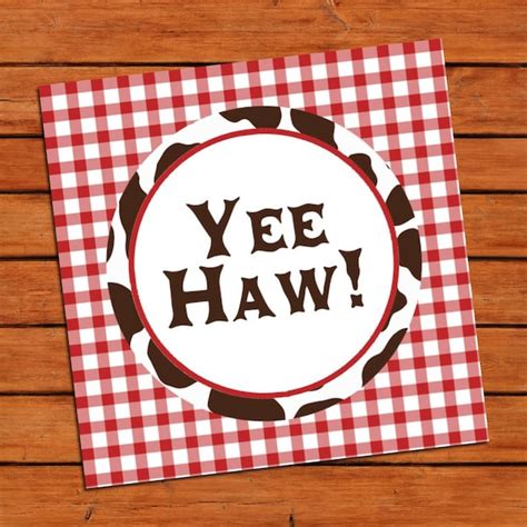 Yee Haw Invitation Etsy