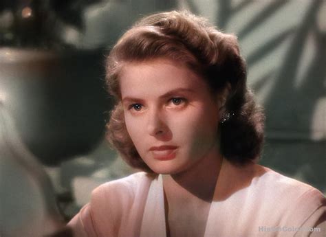 Ingrid Bergman Colorized Historical Pictures