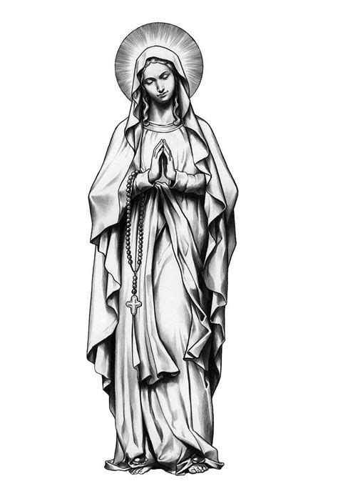 Mother Mary Drawing At Explore Collection Of