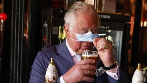 Charles Enjoys A Pint In The Prince Of Wales As He And Camilla Visit Reopened Businesses Uk
