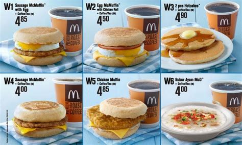 1x sausage mcmuffin with egg. coupon malaysia: McDonald Weekday Breakfast Special from RM4
