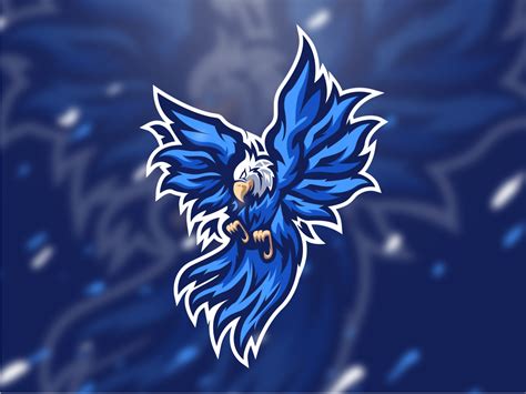 Eagle Mascot Sport Logo Design Ilustrator Kartun Desa