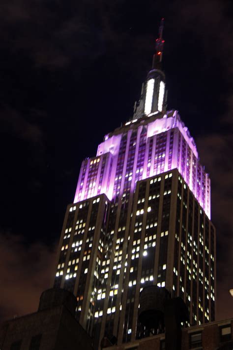 Picture Of The Empire State Building Lit Up For March Of D Flickr