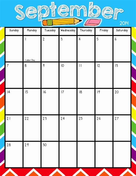 Free Printable Calendar Templates For Teachers Sample Templates