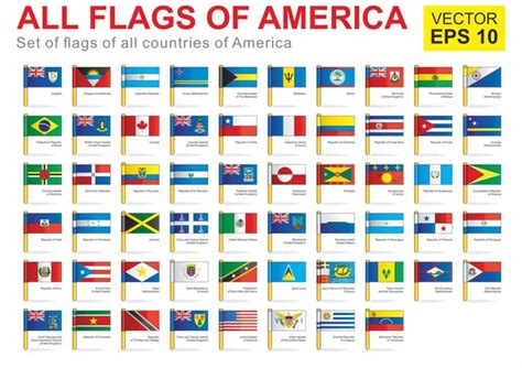 North America All Flags — Stock Vector © Megastocker 10137890