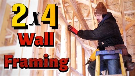 2x4 Wall Framing Double Plating And Drywall Nailer Installation Youtube