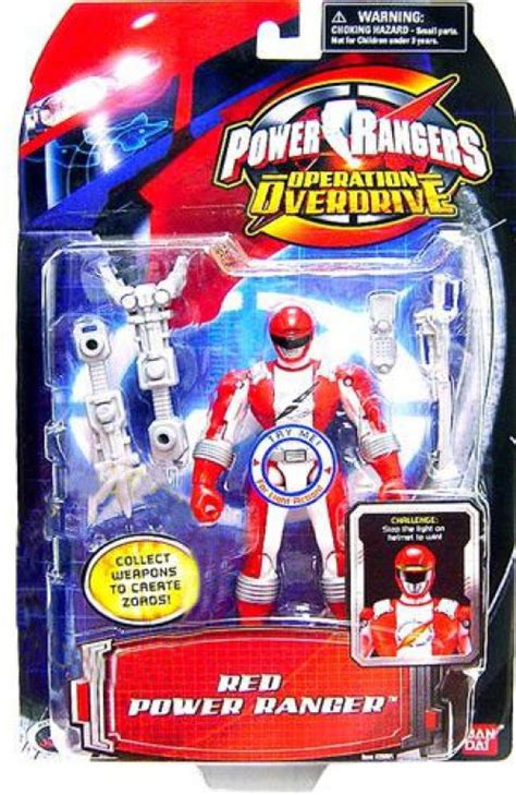 Bandai Toys Power Rangers Operation Overdrive Red Power Ranger Action