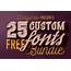25 Custom Fonts  Befontscom