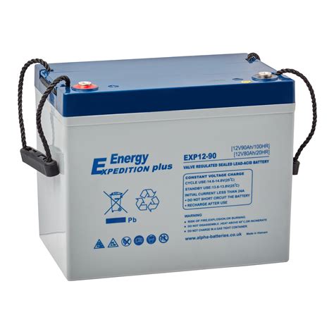 12v 90ah Expedition Plus Agm Deep Cycle Leisure Battery Exp12 90