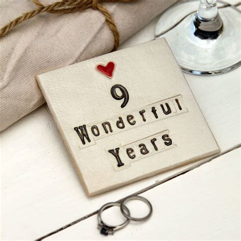9th wedding anniversary willow pottery and leather t ideas uk