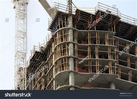 A High Rise Building Under Construction In Atlanta Georgia Stock