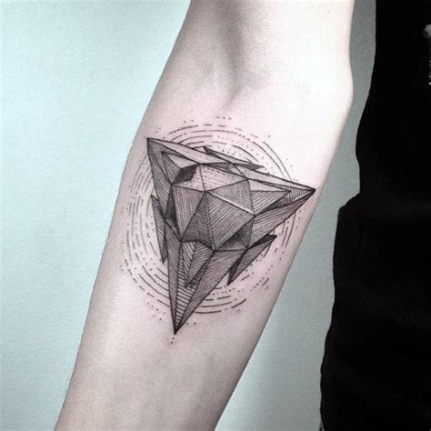 90 Triangle Tattoo Designs For Men Manly Ink Ideas