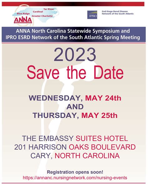 Save The Date 2023 Anna North Carolina Statewide Symposium And The