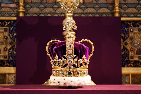 Jewel Encrusted Crown Moved From Tower Of London For King Charles Gg2