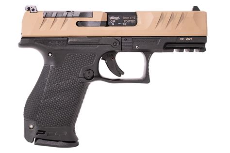 Walther Pdp Compact 9mm Optic Ready Pistol With Fde Slide And 4 Inch