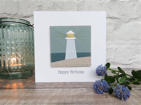 Lighthouse Card Personalised Lighthouse Birthday Card Etsy Uk 18th