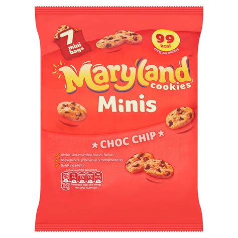 Maryland 7 Cookies Minis Choc Chip 1386g Multipack Biscuits