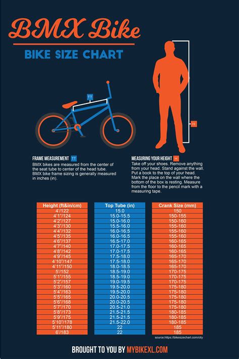 What Size Bmx Bike Do I Need Bmx Bike Size Chart Guide Bmx Bikes My