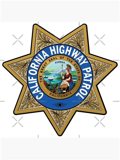 California Highway Patrol Badge Logo Crest Poster For Sale By