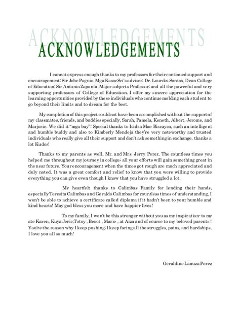 1 sample acknowledgement letter writing tips: Acknowledgement