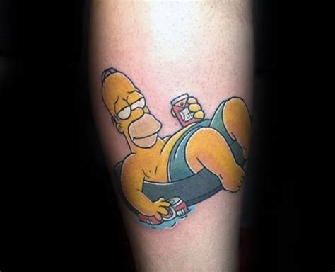 50 Homer Simpson Tattoo Designs Für Männer Die Simpsons Ink Ideen Mann Stil Tattoo