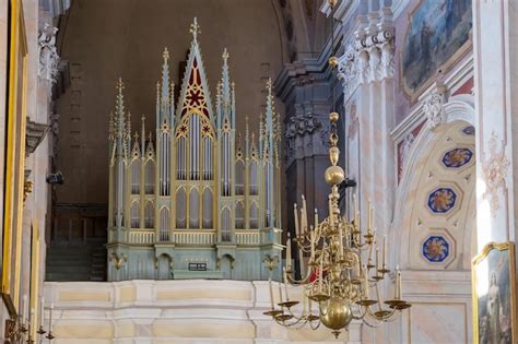 Premium Photo Beautiful Musical Organ Inside The Cathedral Basilica