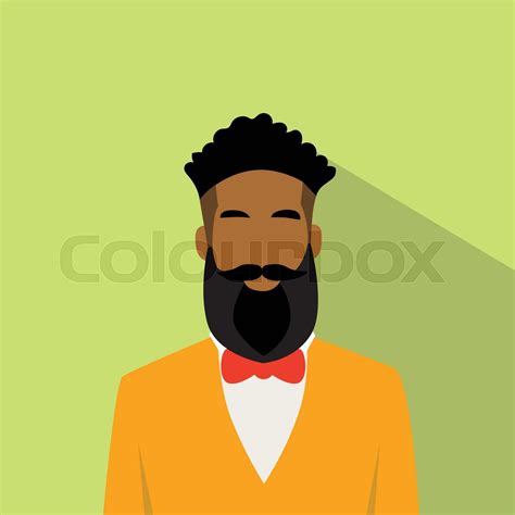 Business Man Profile Icon African American Ethnic Male Avatar Stock