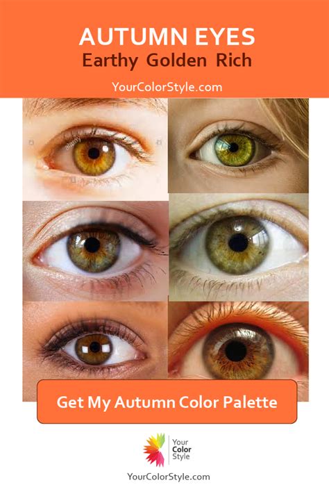 Autumn Eye Colors Have An Earthy Golden Rich Quality About Them In