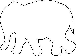 Dit keer neem ik elmer als voorbeeld. simpele tekening knuffel olifant - Hobby.blogo.nl