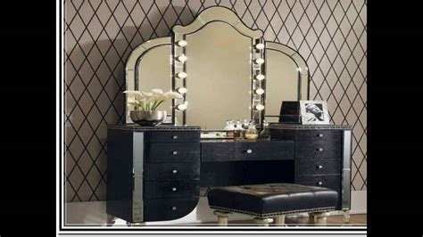 Vanity set with 12 lighted mirror cushioned stool dressing table makeup table. Makeup Vanity Table With Lighted Mirror - YouTube