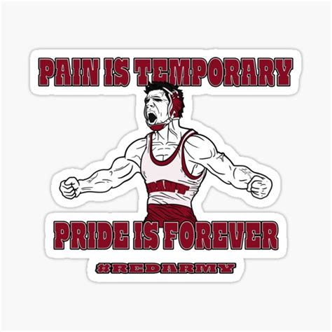PAIN IS TEMPORARY Sticker For Sale By BadsheepNick Redbubble